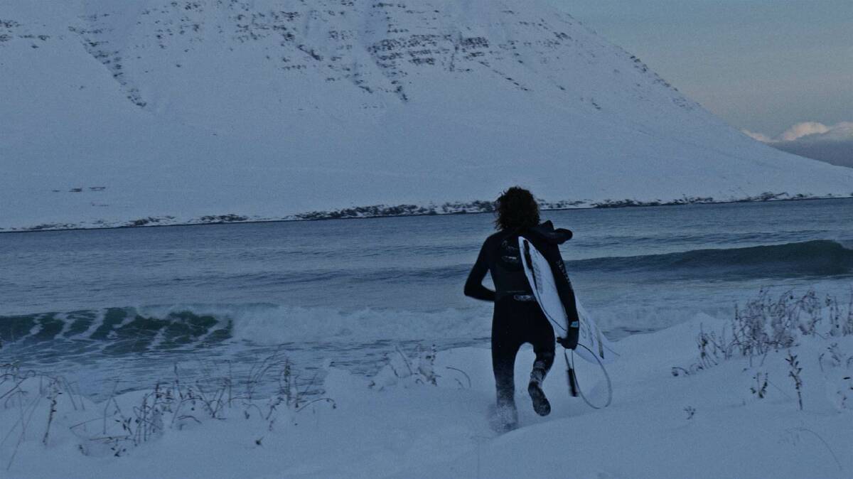NOT ALL TROPICAL: Craig Anderson in the Arctic Circle from the film The Quieter You Are The More You Hear. Picture: Kai Neville, courtesy Tracks magazine