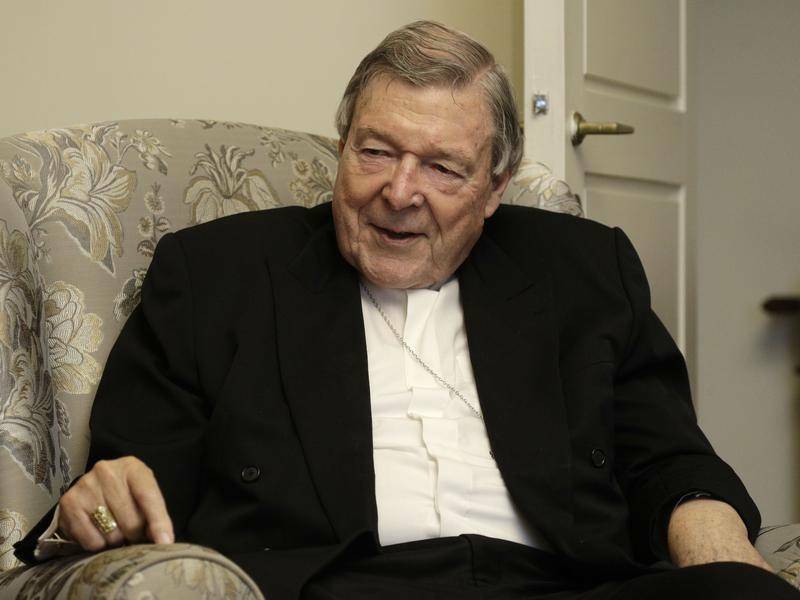 AUSTRALIA'S HIGHEST-RANKING CATHOLIC: And the church is very much a hierarchical organisation. George Pell back at the Vatican earlier this year. Picture: AAP