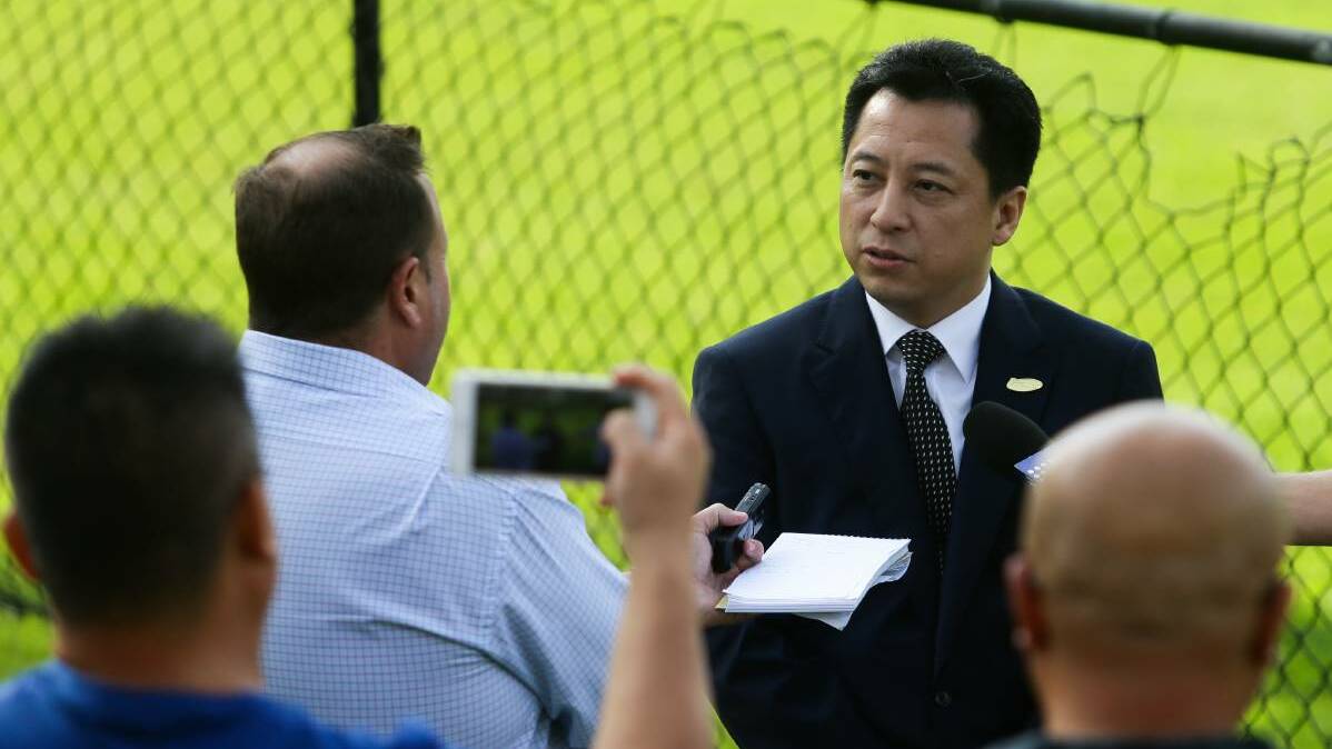 Martin Lee, as Jets owner, questioned by the Herald's James Gardiner.