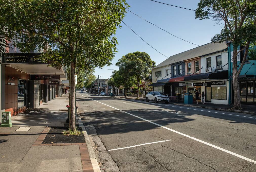 BUT QUIET TIMES TOO: This was during the first COVID lockdown, admittedly, but the restaurant bustle does not occur around the clock, every day. Darby Street is a major thoroughfare out of the city. Is a 30km/h limit sensible, let alone feasible, in this light? Picture: Marina Neil