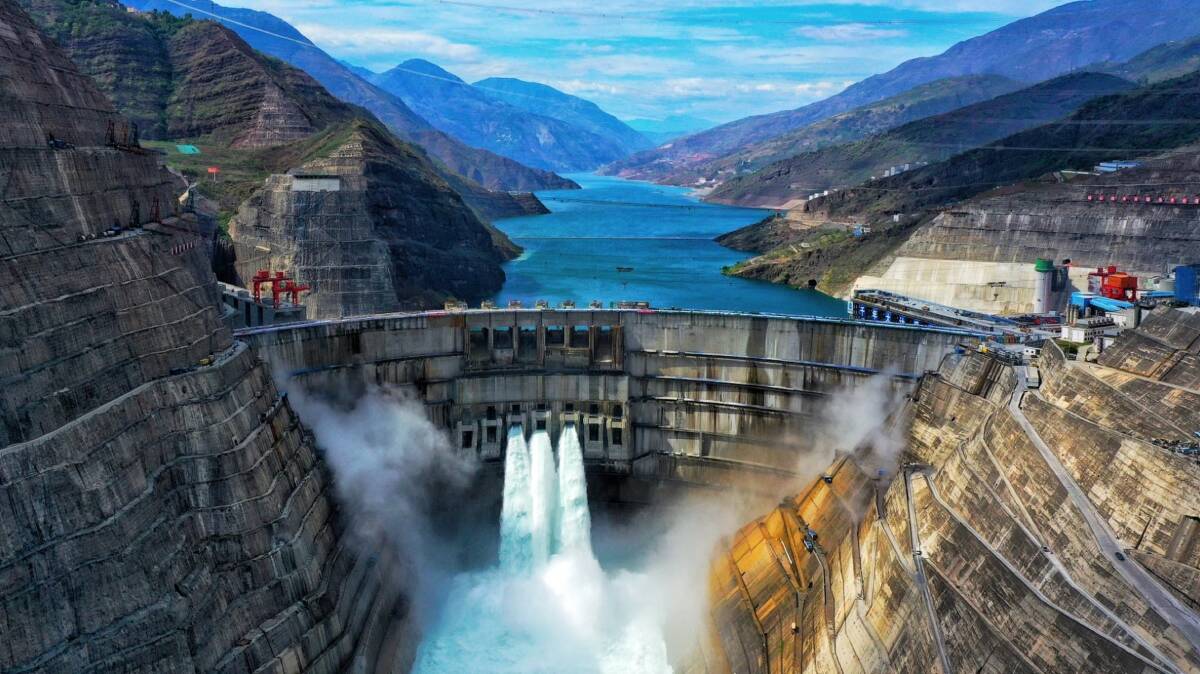 DIVERSIFYING: China accounts for half of global coal consumption and is spending heavily on renewables. This hydro station is at Baihetan. Picture: Energy China