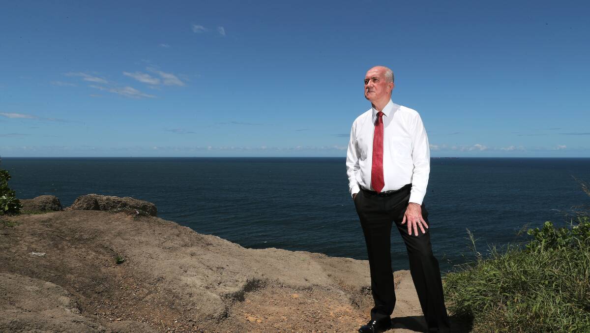 Western Australian businessman David Breeze at Merewether Heights this week, during a visit to Newcastle to talk about the PEP-11 project. Picture by Peter Lorimer