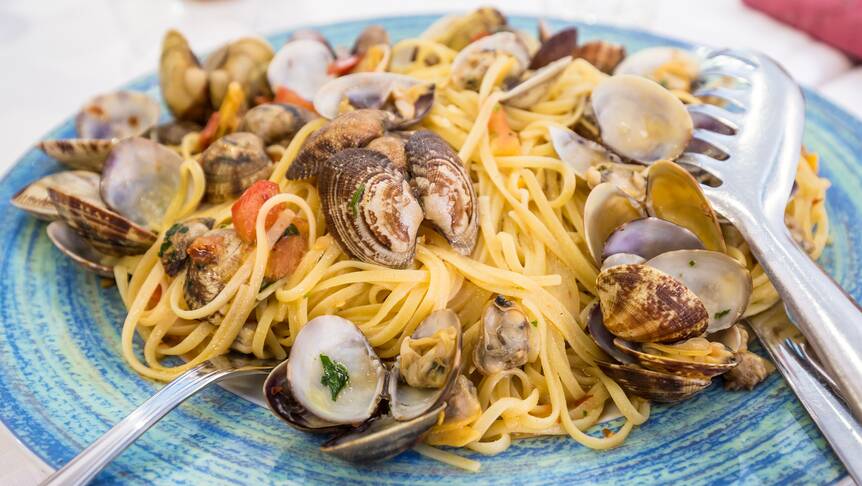 Naples' coastal location means the city is full of the freshest seafood for the perfect spaghetti alle vongole.