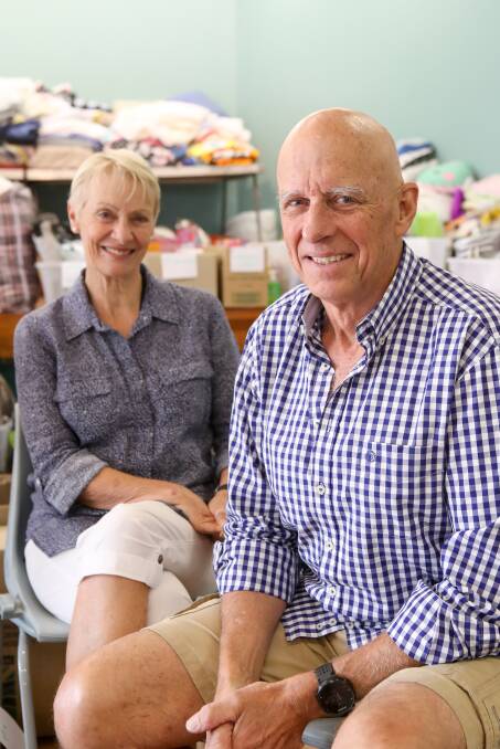 Lindy and Peter Dunn, who stepped up to lead the community recovery effort at Lake Conjola. Photo: Adam McLean