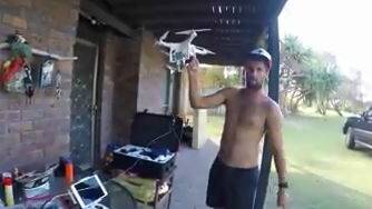 Drone fishing for tuna