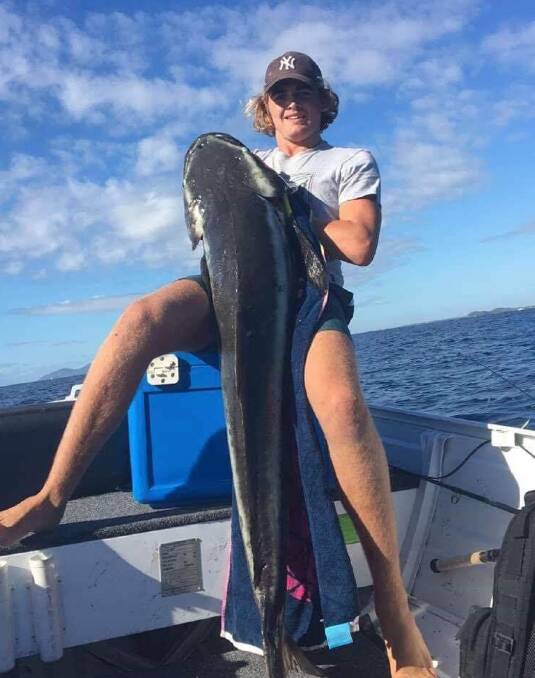 FISH OF THE WEEK: Sam Law wins the Jarvis Walker tacklebox and Tsunami lure pack for this 137cm cobia caught off Scotts Head on a recent trip.