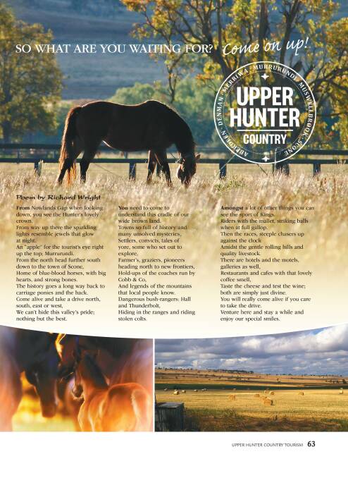 Upper Hunter Country – Come on up!