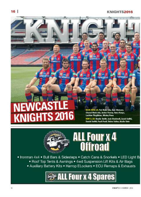 Knights–Newcastle Herald 2016 Season Guide