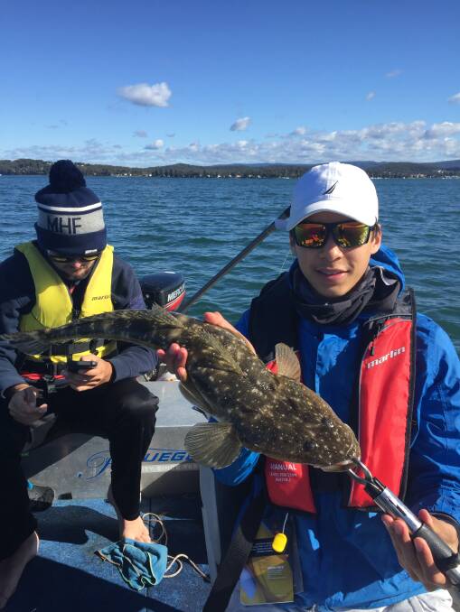 FISH OF THE WEEK: Tobias Reimann wins $45 courtesy of Sandgate Tackle Power for this flathead hooked in Lake Macquarie recently.