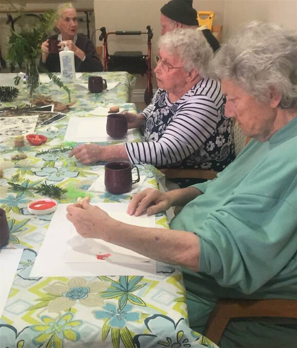 ENHANCING LIFE: The Drawing Memories program is yet another example of the leisure and lifestyle initiatives SummitCare Wallsend has developed for its residents. 