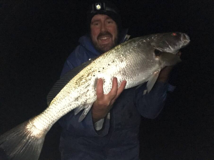 FISH OF THE WEEK: Craig Kerr wins $45 courtesy of Sandgate Tackle Power for this metre-long mulloway caught in Lake Macquarie recently.