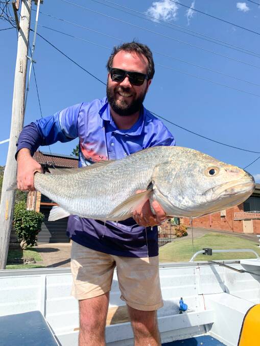 FISH OF THE WEEK: Brent Adam wins $45 courtesy of Sandgate Tackle Power for this 103cm mulloway caught in Lake Macquarie last Sunday.
