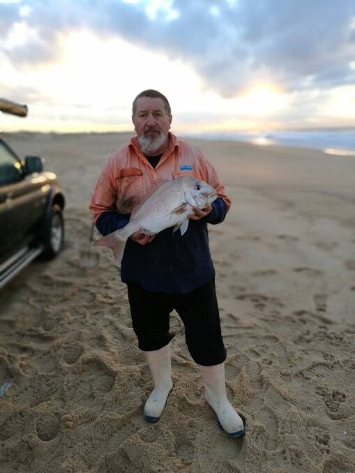FISH OF THE WEEK: Ray Martyn wins the Jarvis Walker tacklebox and Tsunami lure pack for this 2.2kg snapper hooked off Stockton Beach recently.