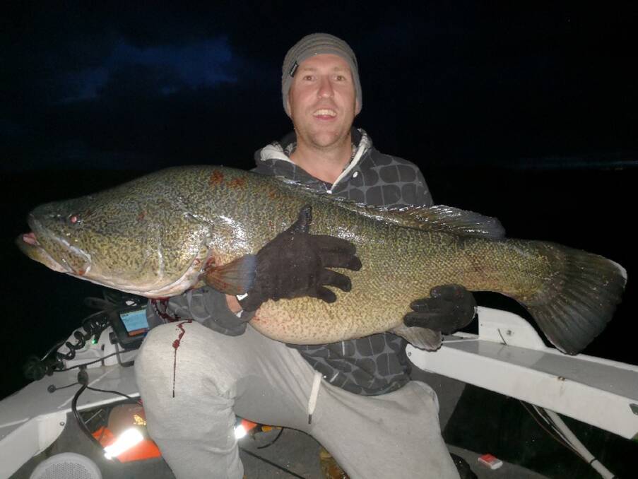 
FISH OF THE WEEK: Keith Warren from Cameron Park wins the Jarvis Walker tacklebox and Tsunami lure pack for this 112cm Murray cod caught Copeton Dam.