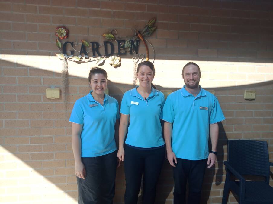 PROVIDING VALUABLE CARE: The team from Community Therapy work with Summitcare Wallsend to provide physiotherapy and OT services. 