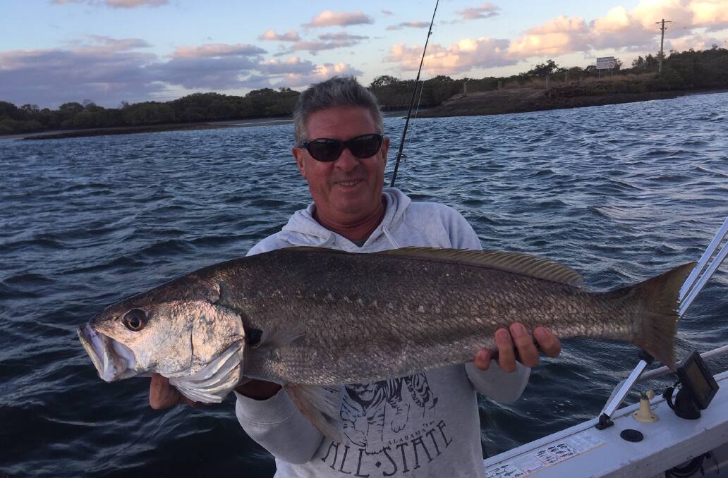 FISH OF THE WEEK: Rod Sullivan wins the Jarvis Walker tacklebox and Tsunami lure pack for this nice mulloway hooked recently.