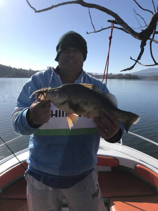 FISH OF THE WEEK: Gary Blayden wins the Jarvis Walker and Tsunami lure pack for this nice yellowbelly caught at Glenbawn Dam recently. 