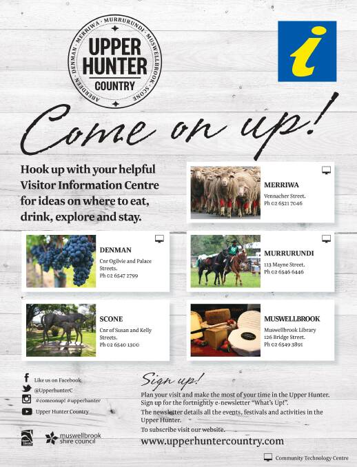 Upper Hunter Country – Come on up!