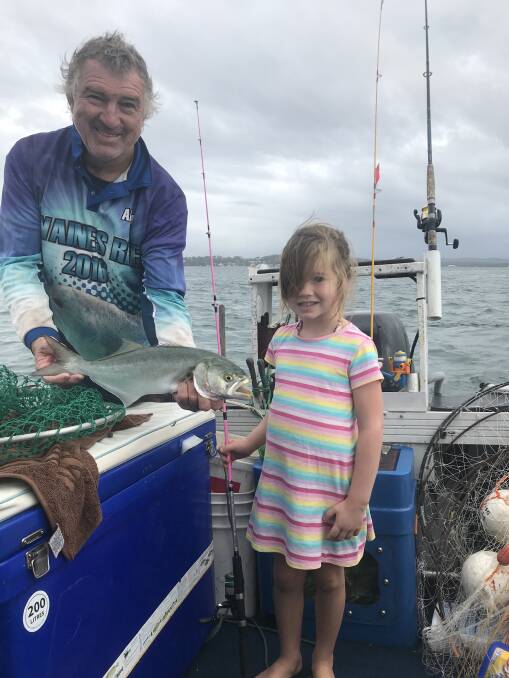 FISH OF THE WEEK: Four-year-old Indie Walker from Rathmines wins the prize for this 52cm tailor hook in Swansea Channel fishing with her dad.