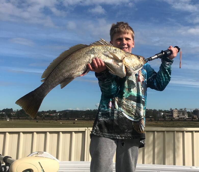 FISH OF THE WEEK: Corey Teliszczak wins the Jarvis Walker tacklebox and Tsunami lure pack for this jew caught in the Hunter River recently.