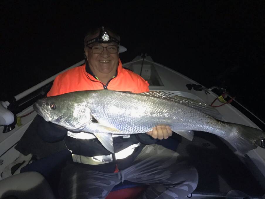 FISH OF THE WEEK: John Thoroughgood wins the $45 prize from Tackle Power Sandgate for this 112cm jew hooked in Lake Macquarie midweek.