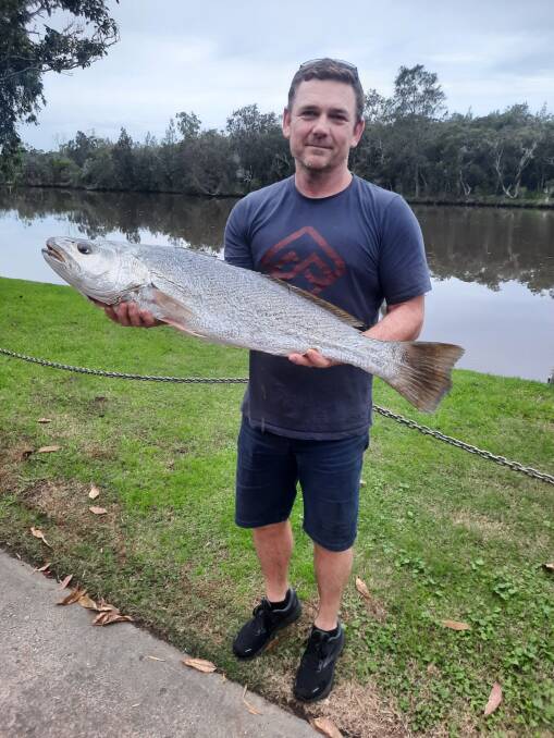 FISH OF THE WEEK: Nick Burrup wins $45 courtesy of Sandgate Tackle Power for this 85cm mulloway caught on live squid in Lake Macquarie recently.