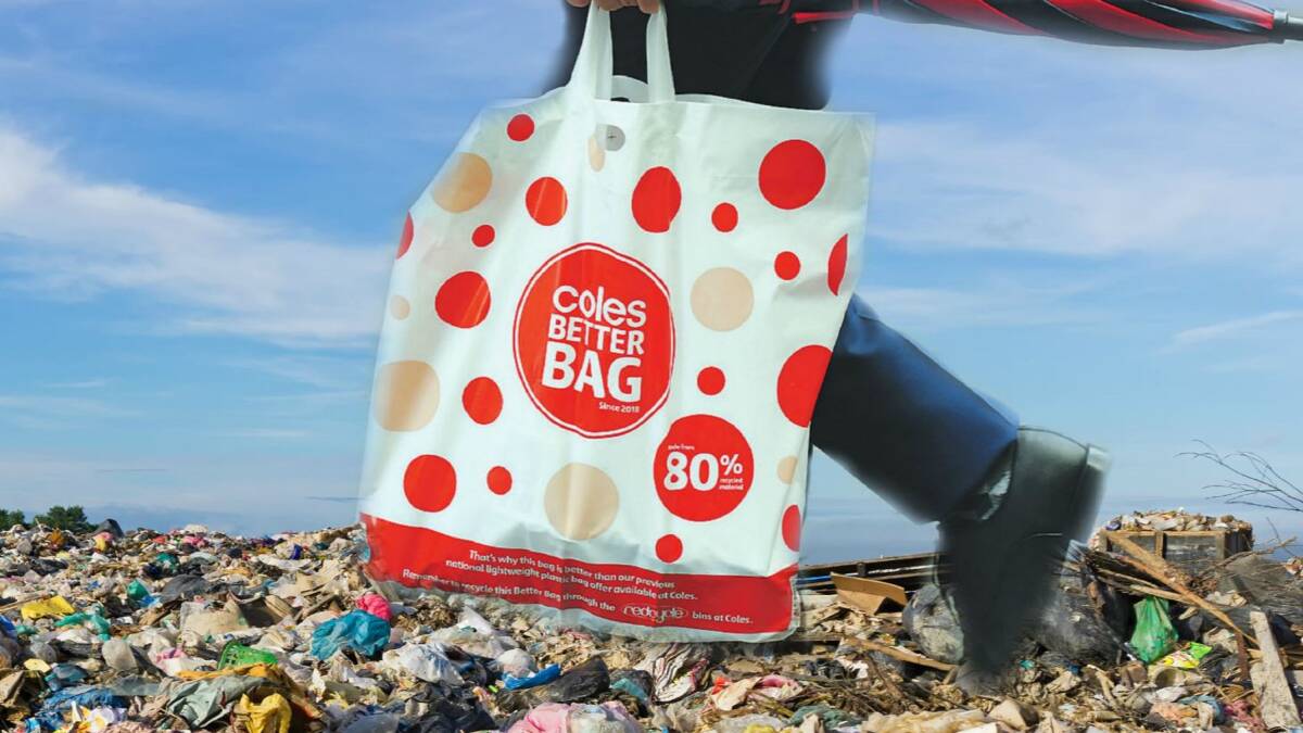 BAG FLIP: The transition hasn't been easy, but people need to move away from lining their bins with plastic shopping bags.
