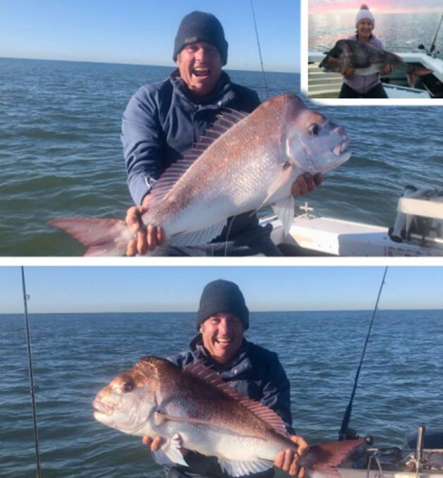 FISH OF THE WEEK: Dave Moore wins $50 courtesy of Hot Tackle at Toronto and Morisset after doubling up on snapper off Newcastle last Sunday.