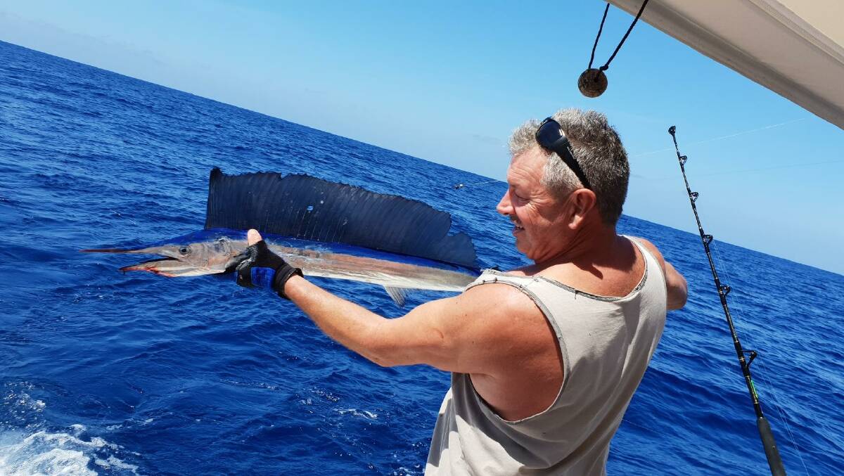 FISH OF THE WEEK: Craig Wrightson wins the Jarvis Walker tacklebox and Tsunami lure pack for this short-billed spearfish caught off Swansea recently.