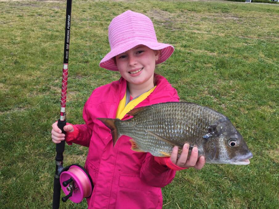 FISH OF THE WEEK: Holly Brock wins the $45 prize from Tackle Power Sandgate, for this stonking 42cm bream caught in Lake Macquarie.