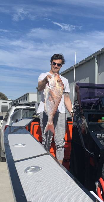 FISH OF THE WEEK: Drew Woods wins $45 courtesy of Sandgate Tackle Power for this 5kg snapper hooked off Newcastle last week.