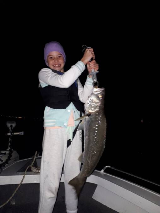 FISH OF THE WEEK: Halle McIntyre wins the Jarvis Walker tacklebox and Tsunami lure pack for this jew hooked in the harbour recently.