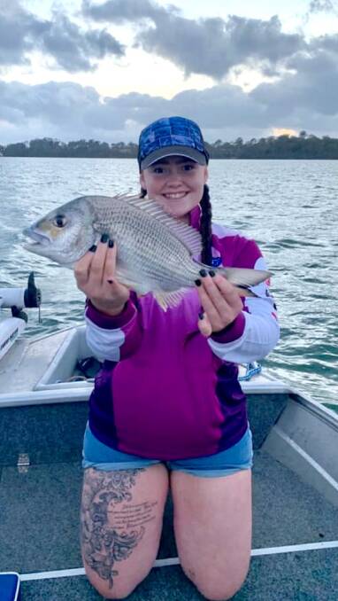 FISH OF THE WEEK: Jess Apthorpe wins the Jarvis Walker tacklebox and Tsunami lure pack for this 44cm bream caught on Lake Macquarie recently. 
