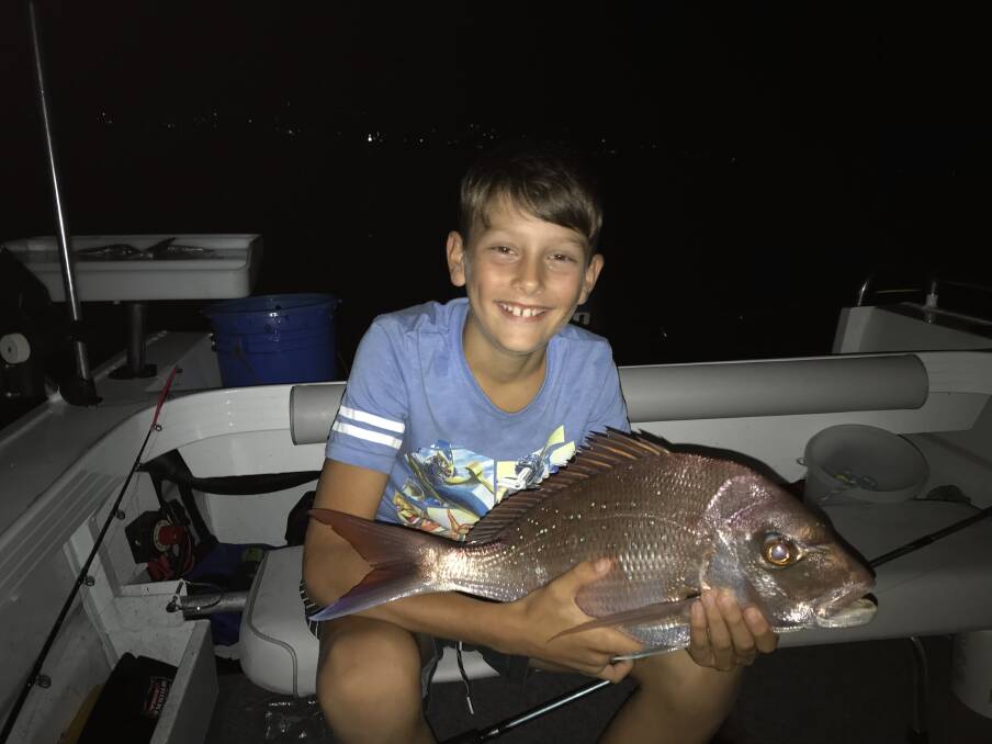 FISH OF THE WEEK: Harley Gibson wins the Jarvis Walker tacklebox and Tsunami lure pack for this PB 60cm snapper hooked in Lake Macquarie this week.