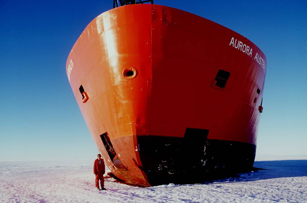 'SECOND HOME': Dr Colin Southwell has spent almost 18 months on the Aurora Australis icebreaker. 