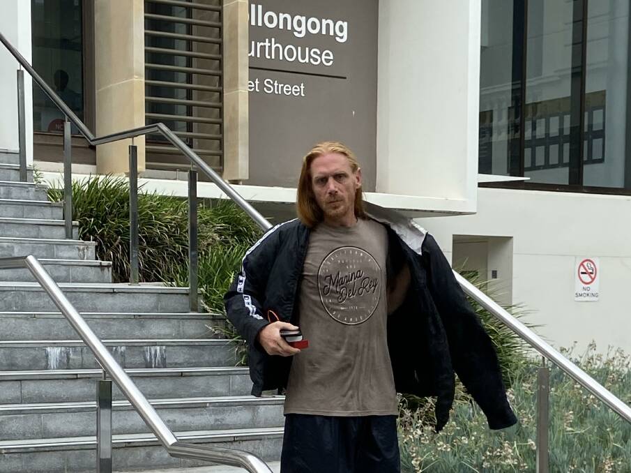 Brazen: Garth Murray told the police officer to meet him at North Wollongong Beach to duel using fishing rods.