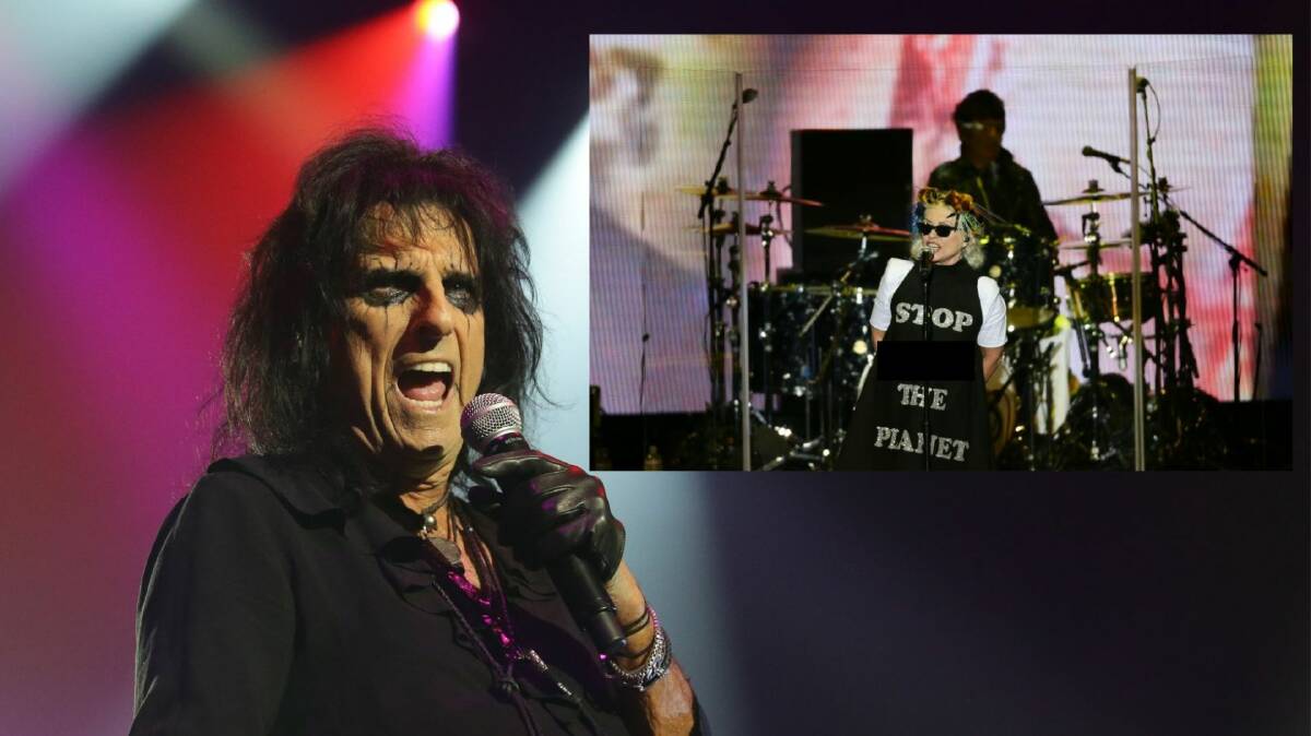 Alice Cooper and Blondie will be sharing the stage on April 23. Main picture supplied