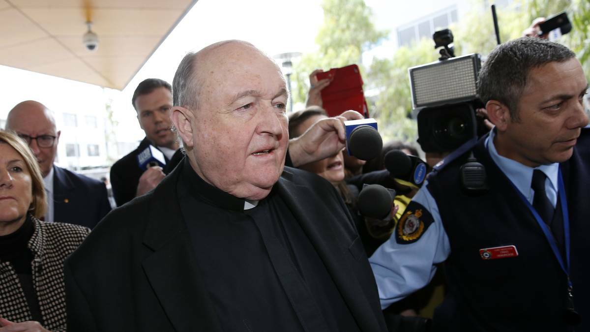 Archbishop Philip Wilson leaves Newcastle Local Court, in Newcastle on Tuesday, July 3, 2018.  Picture:AAP Image/Darren Pateman
