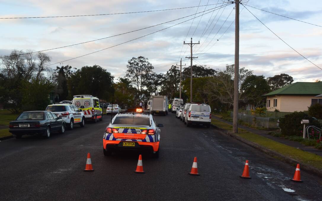 SCENE: About 1.15pm Wednesday police were called to a home on Robertson Street, Taree.