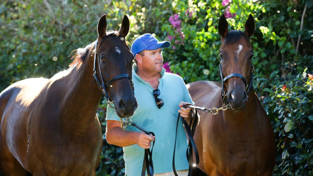 Ben Smith with El Dorado Dreaming and In Her Time. Picture: Jonathan Carroll