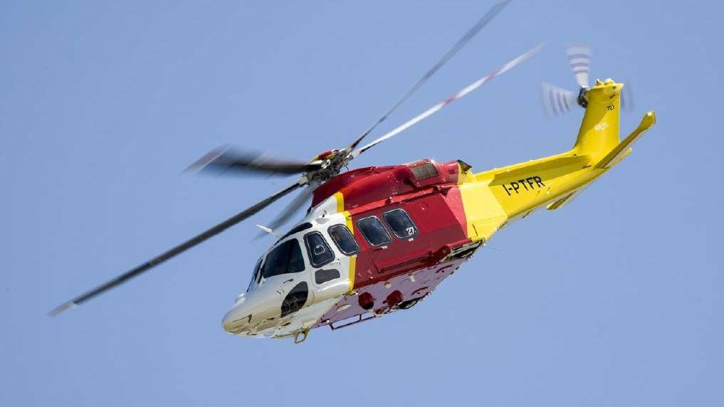 BURNS: The Westpac Rescue Helicopter flew the patient to Sydney for treatement. Picture: File photo