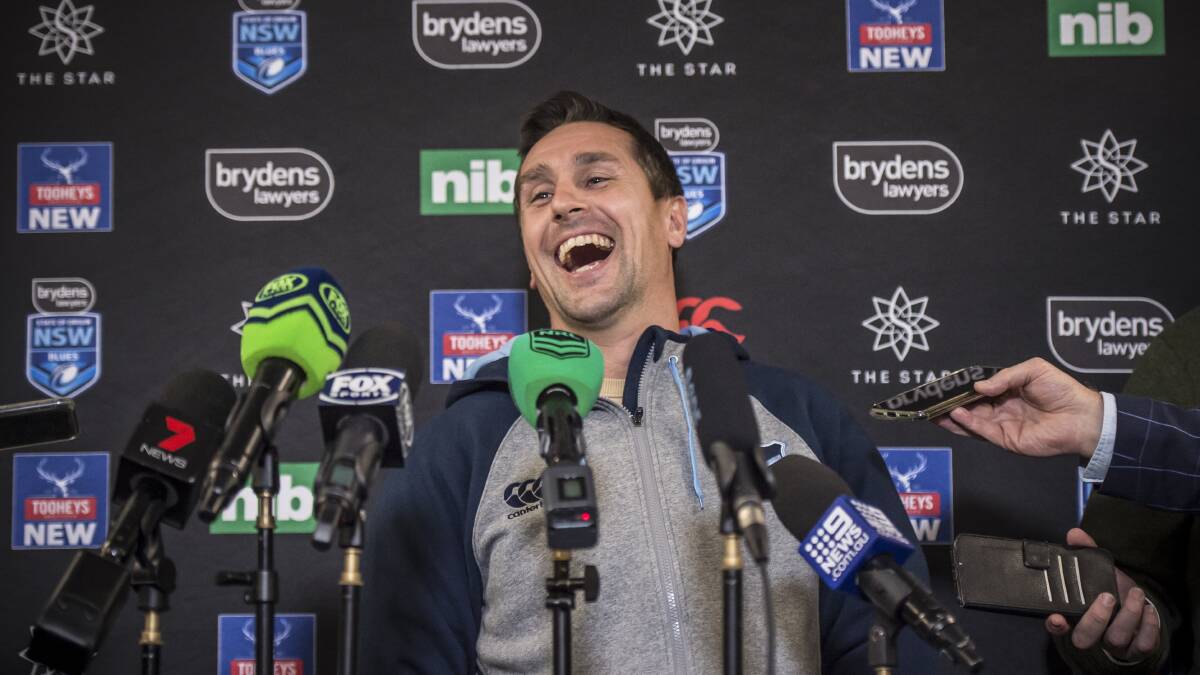 SPORT: Blues player Mitchell Pearce rushed into NSW camp. Photo: Wolter Peeters
