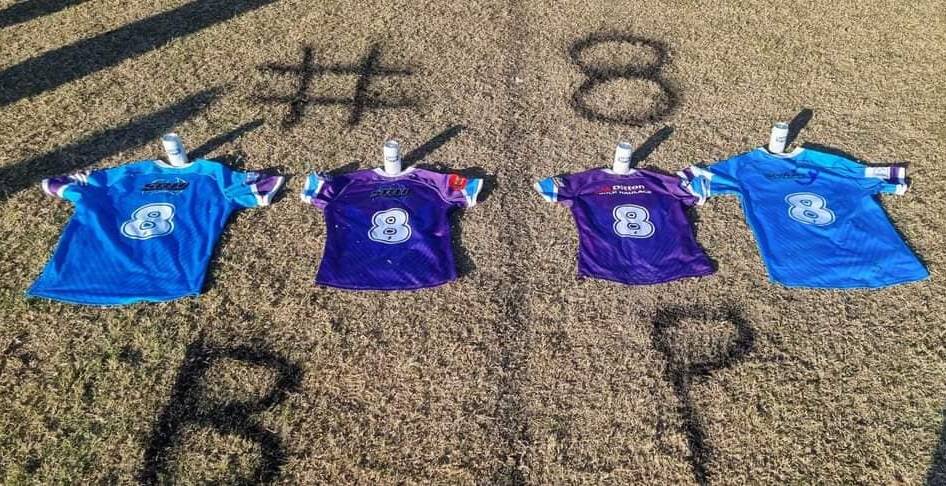 The club has rested the number eight jersey as a sign of respect for the lost player. Picture: Facebook
