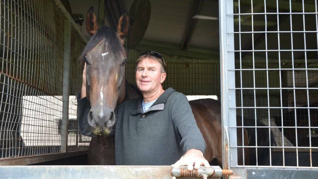 Lower Belford trainer Todd Howlett with Two Big Fari - which was not involved in Tuesday's crash - in 2020. Photo: File