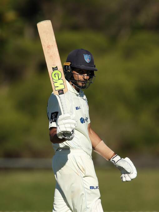 TON OF POTENTIAL: Jason Sangha scored a century against Queensland.