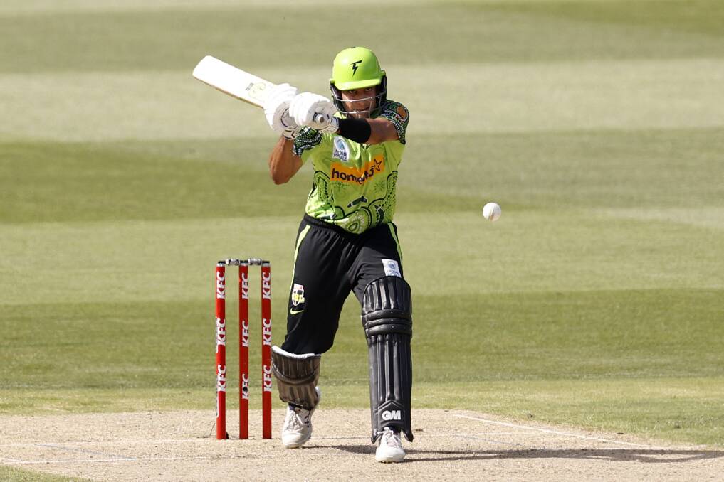 CAPTAIN'S KNOCK: Jason Sangha made it two wins from two starts as Sydney Thunder skipper, scoring 35 not out in Monday's win against Hobart Hurricanes. Picture: Getty Images