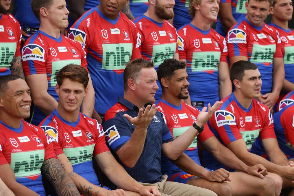 PLEASE EXPLAIN: Knights coach Adam O'Brien has been searching for answers after Newcastle's 39-2 loss to Parramatta last weekend. Picture: Jonathan Carroll