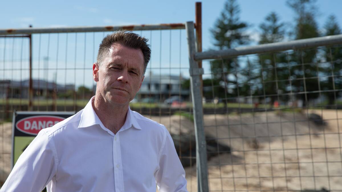 If Chris Minns is elected as the next Premier of NSW, will he deliver the sporting-and-entertainment precinct that Newcastle has been promised? Picture by Marina Neil