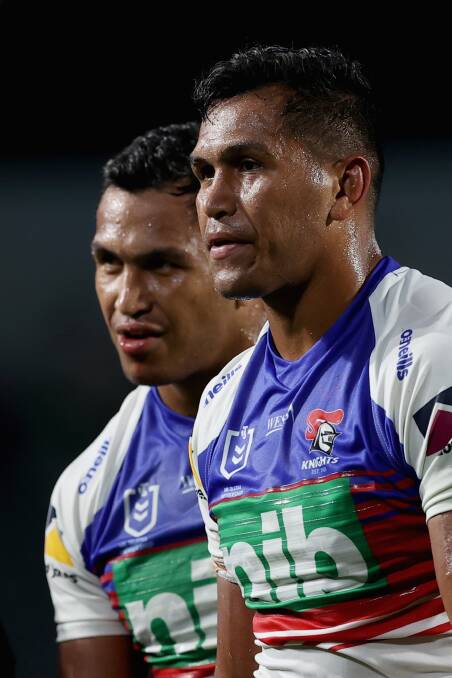 Daniel and Jacob Saifiti are set to pair up in Newcastle's starting line-up next season. Picture by Getty Images