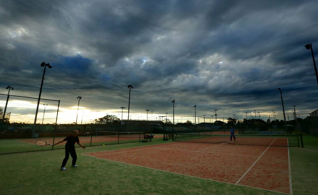 GAME ON: Tennis is continuing at District Park, despite the coronavirus. Picture: Jonathan Carroll